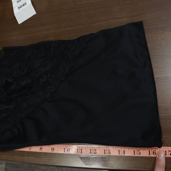 Vanity Fair Camisole Womens 38/44‎ Black Delicate Elegant Romantic Boudoir NWT - Picture 13 of 16
